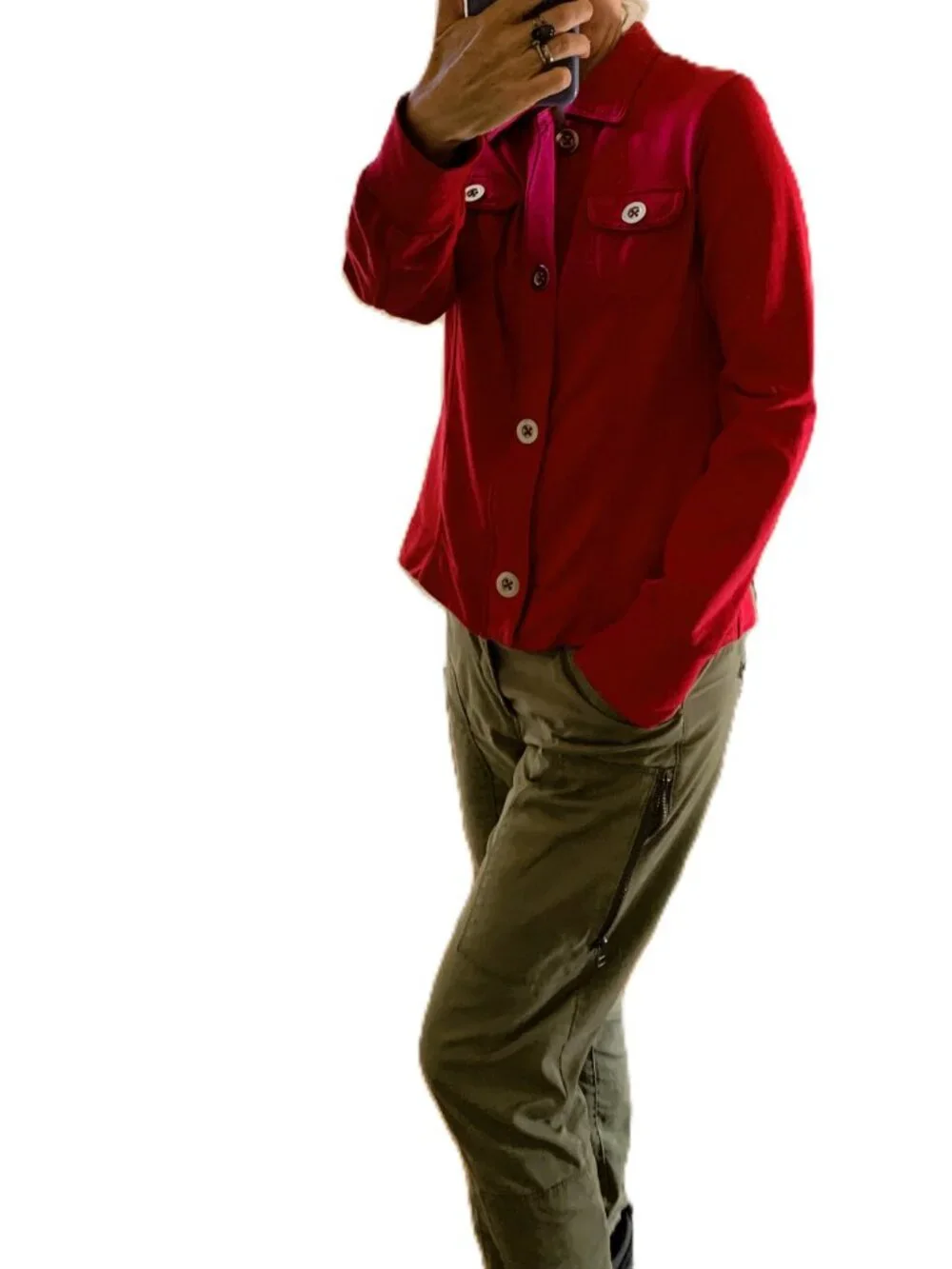 Vintage Chadwick's of Boston Full Zip Jacket Red Size M